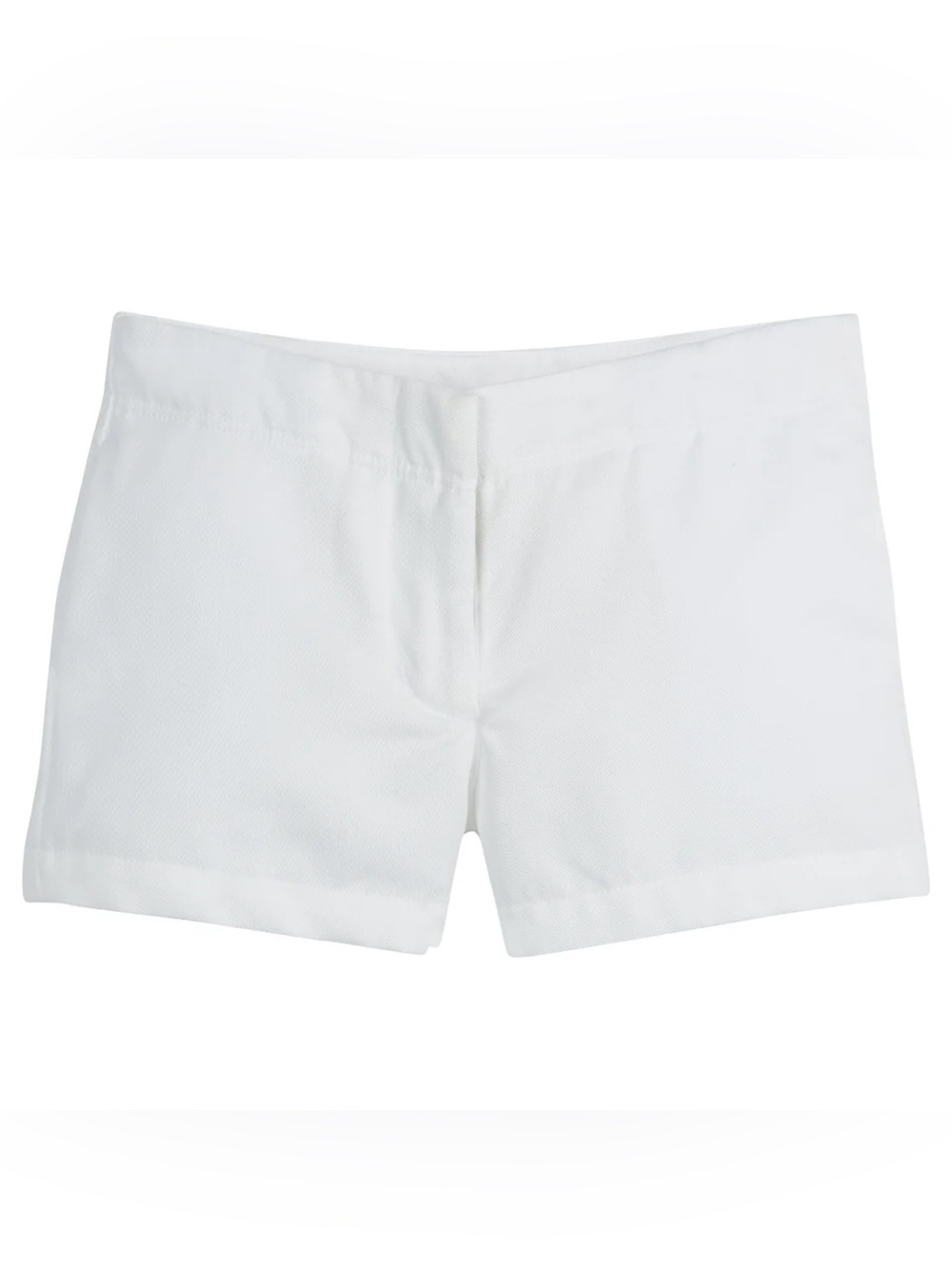 NEW Little English Girls Mini Short White Size 12 Adjustable Waist